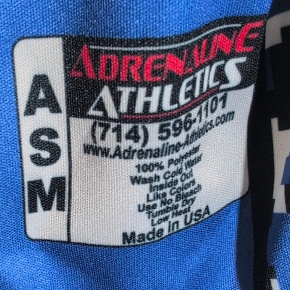 ASM ADRENALINE ATHLETICS Double Sided Jersey Size Medium - Picture 2 of 7